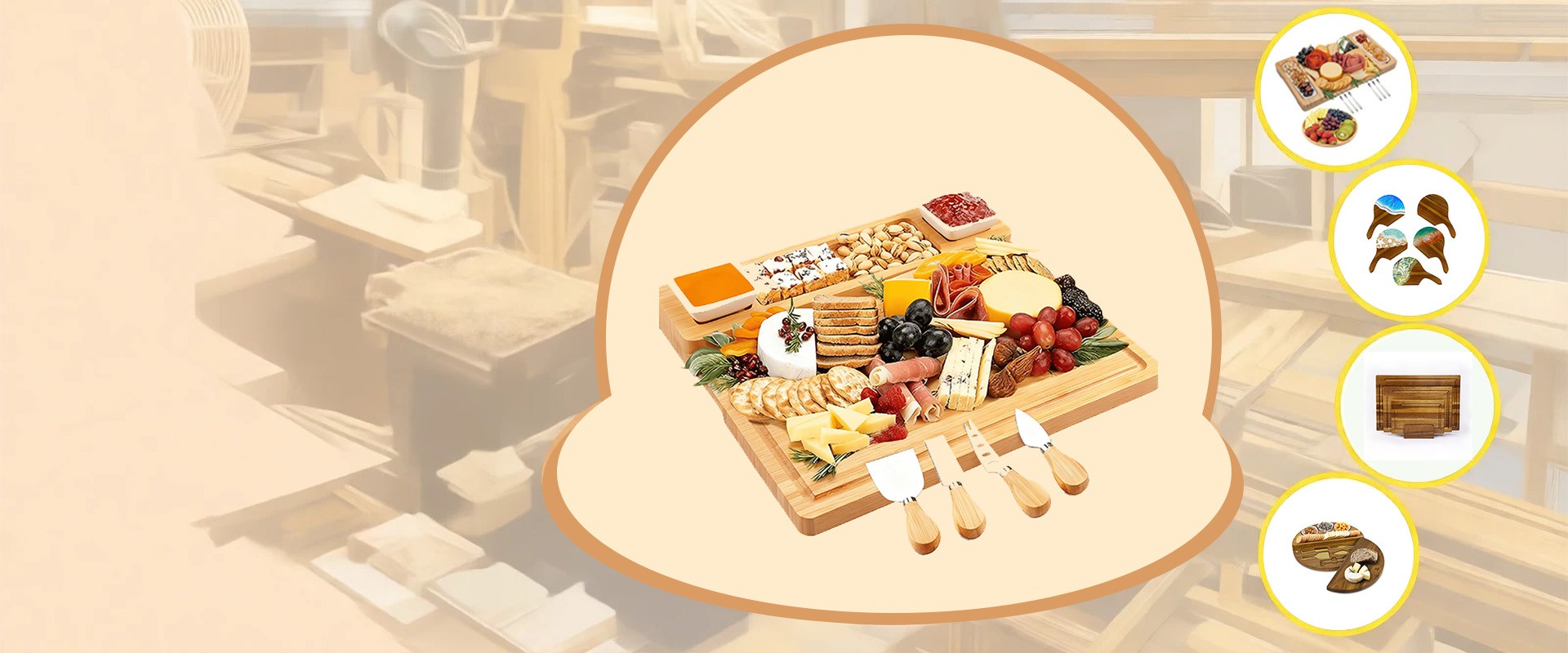 bamboo wood cutting board supplier